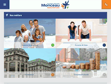 Tablet Screenshot of monceauassurances.com